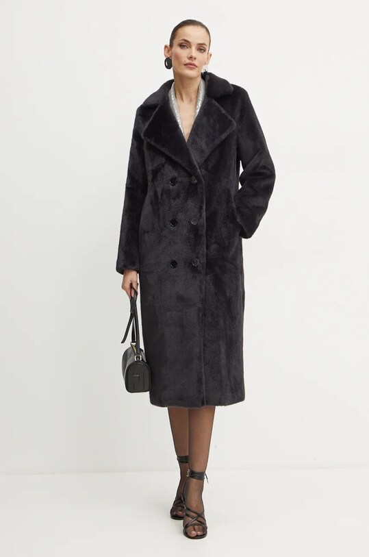 Пальто MICHAEL Michael Kors с подкладкой тёмно-синий 77B1401M52
