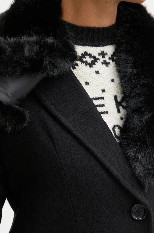 Шерстяное пальто MICHAEL Michael Kors 77B6781M12 чёрный