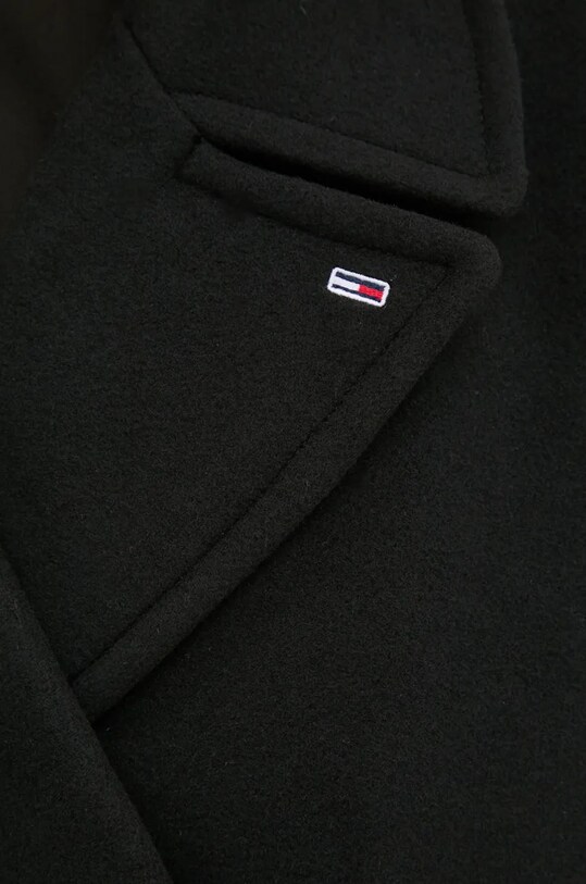 Tommy Jeans palton din lana DW0DW19752 negru