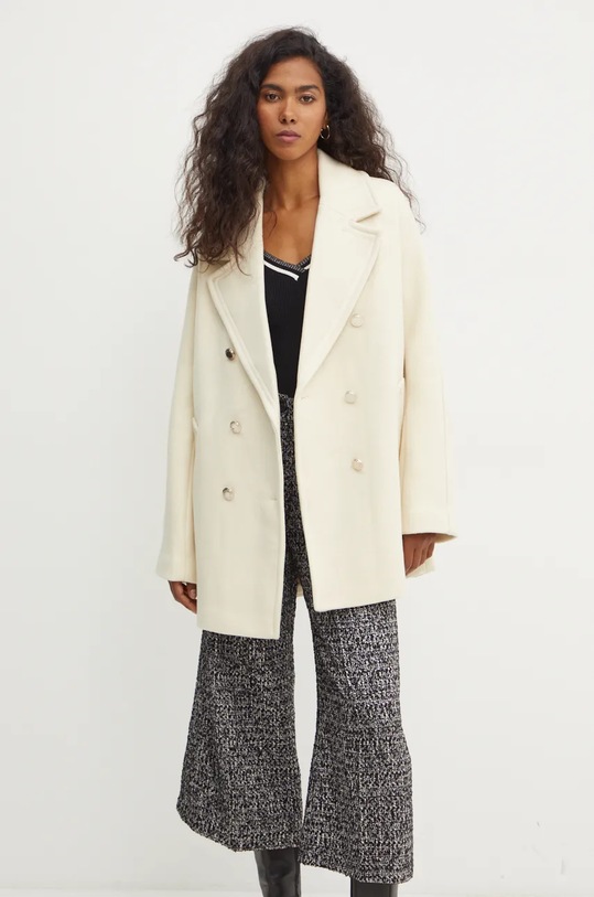 Kabát s prímesou vlny Morgan GAM béžová GAM