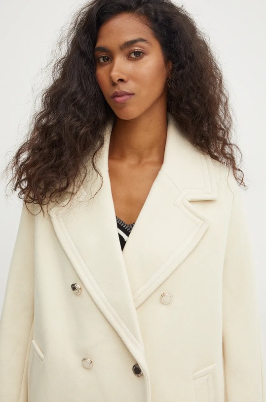 Kabát s prímesou vlny Morgan GAM GAM béžová