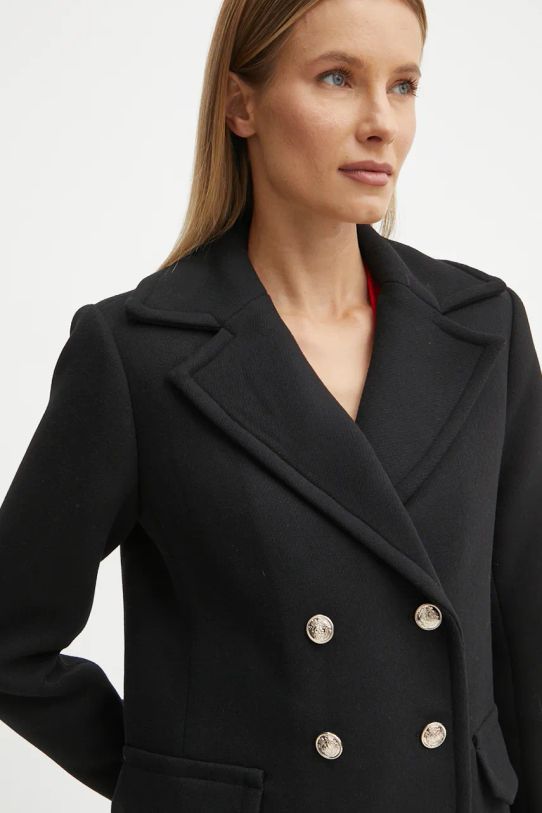 Палто с вълна Morgan GCAB GCAB черен