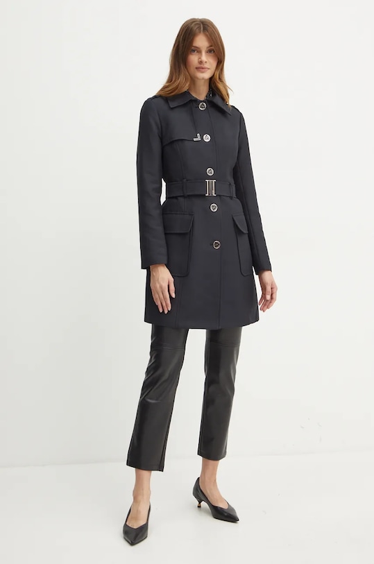 Morgan palton GINAI cu captuseala negru GINAI