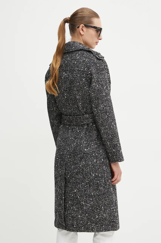 Oblečenie Kabát s prímesou vlny Morgan GINCO GINCO čierna