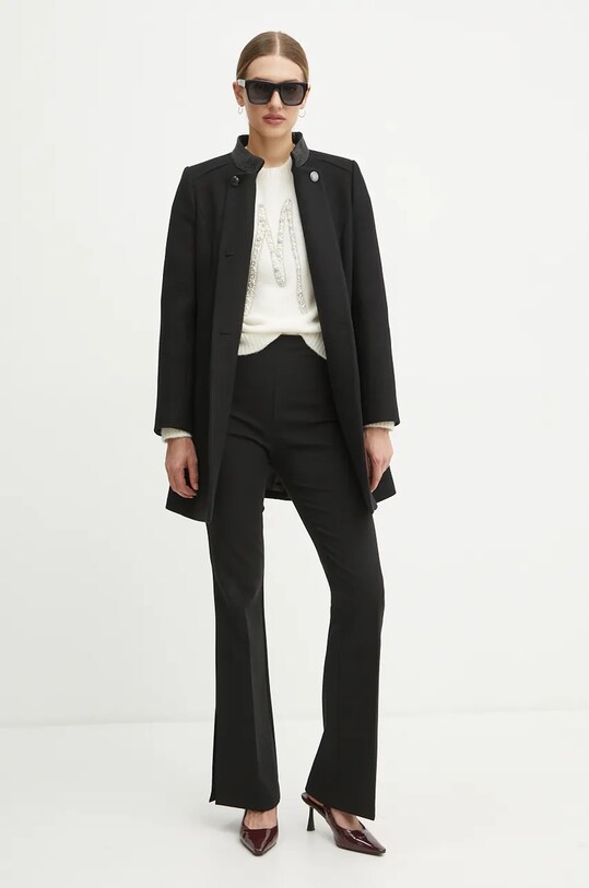 Вовняне пальто Morgan GSUZI GSUZI чорний AW24