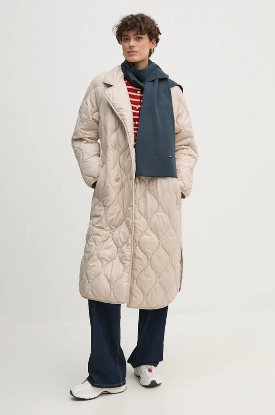 Пальто OUI 89459 бежевий AW24