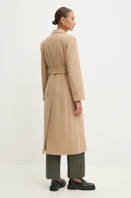 Одежда Шерстяное пальто Patou CO0240003 бежевый