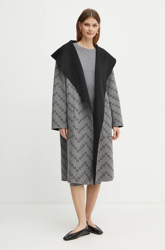 Oboustranný vlněný kabát Karl Lagerfeld 246W1502