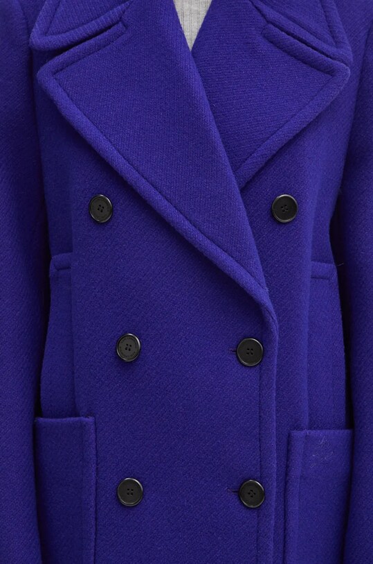 Шерстяное пальто Karl Lagerfeld 246W1508 фиолетовой