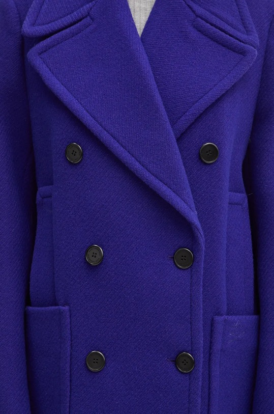 Karl Lagerfeld płaszcz wełniany 246W1508 fioletowy