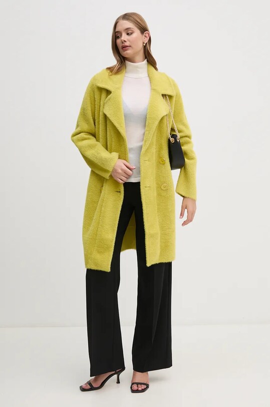 Gaudi palton 421FD33002 verde AW24