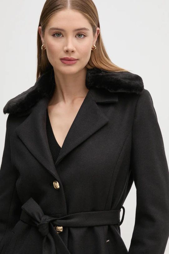 Gaudi palton din lana negru 421FD35005