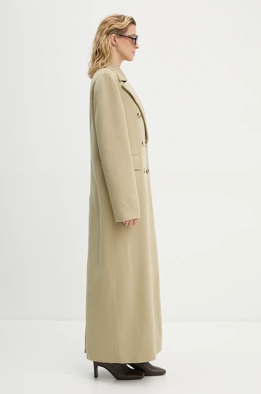 Nanushka palton de lână DAMIRA NW24PFSG27462 verde