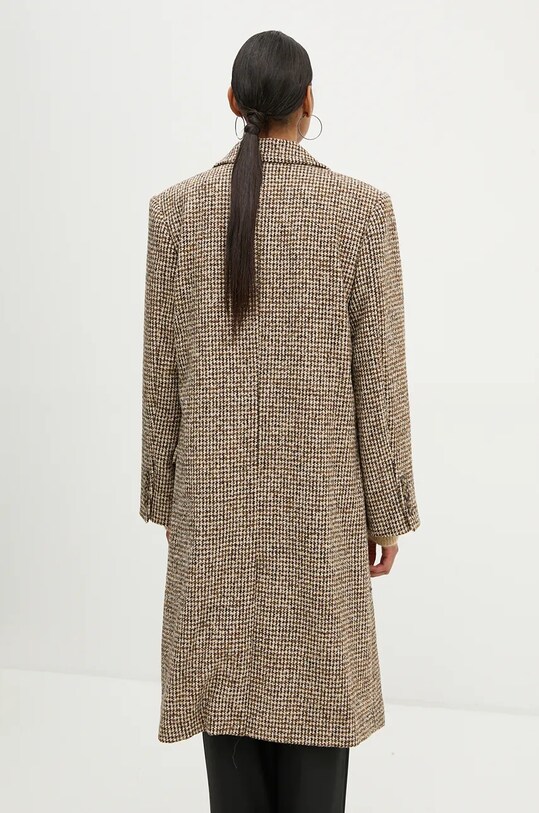 Пальто з домішкою вовни A.L.C. Tanner 1JAKT00904 бежевий AW24
