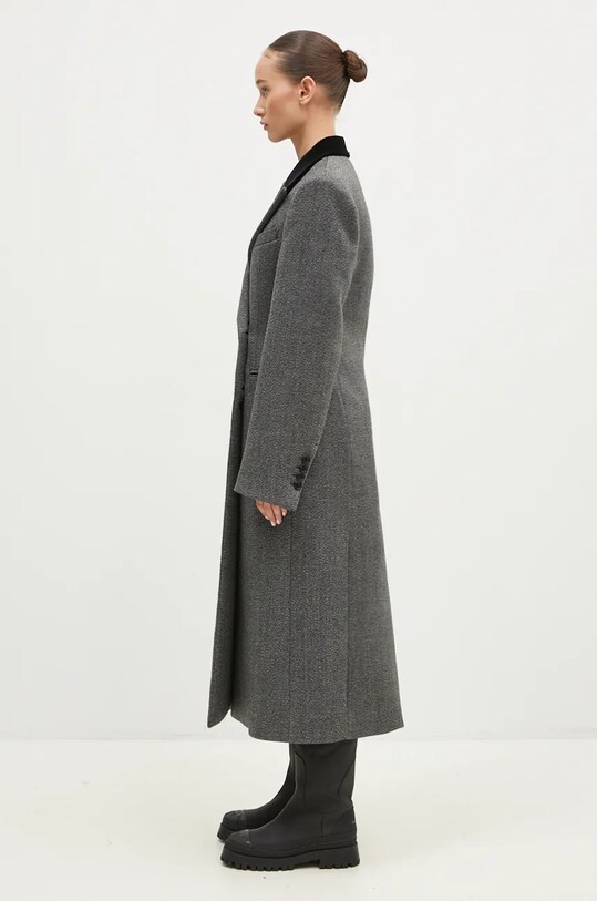 Sportmax płaszcz wełniany Liuto2 2422016053600 szary AW24