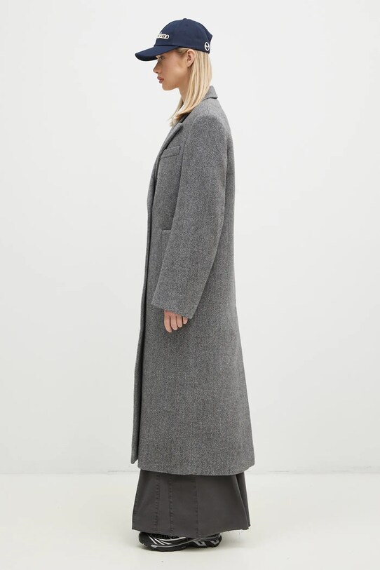 Sportmax płaszcz wełniany Billy 2422016072600 szary AW24