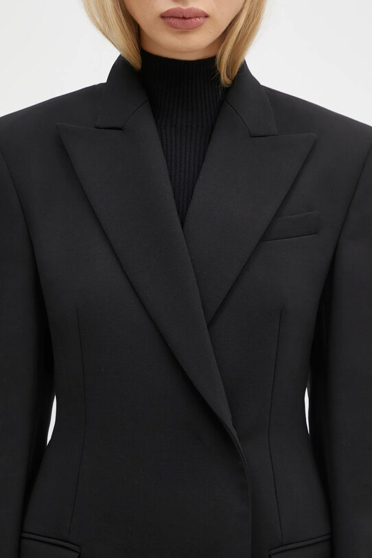 Sportmax geaca de lana Danzica negru 2422046014600