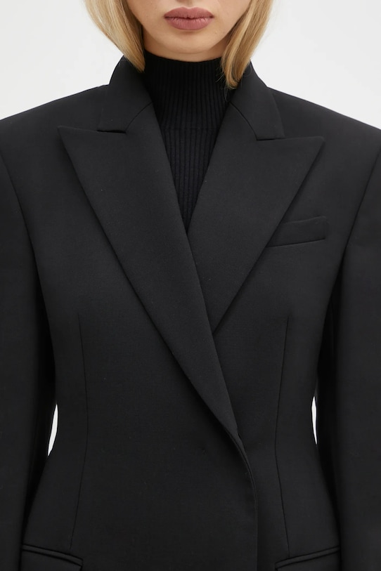 Sportmax marynarka wełniana Danzica czarny 2422046014600