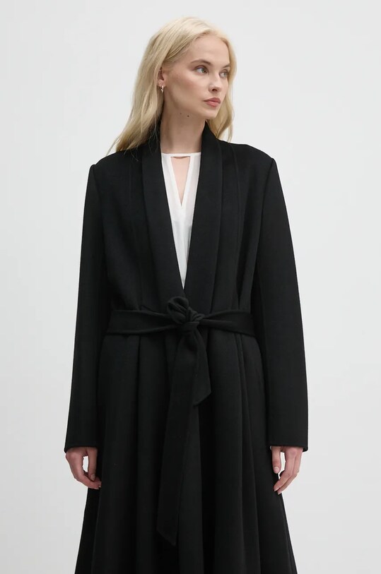 DIANE VON FURSTENBERG palton de lana DVFCL3S001 negru AW24