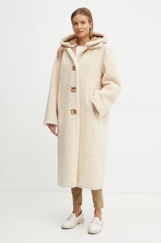 Oblečení Kabát Forte Forte 13200.mycoat béžová