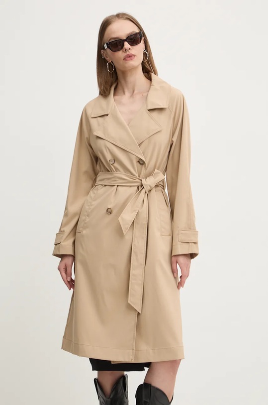 Trench kabát Hollister Co. nezateplené béžová KI344.4070.411