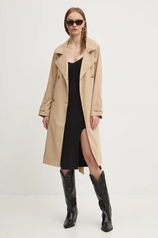 Trench kabát Hollister Co. KI344.4070.411 béžová AW24
