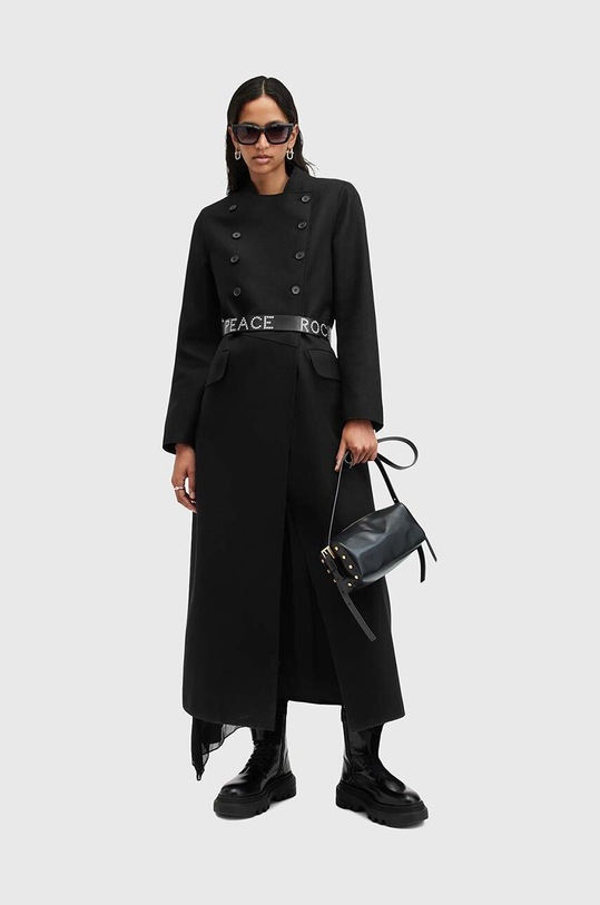 Vlněný kabát AllSaints BLAIZE COAT W004OB