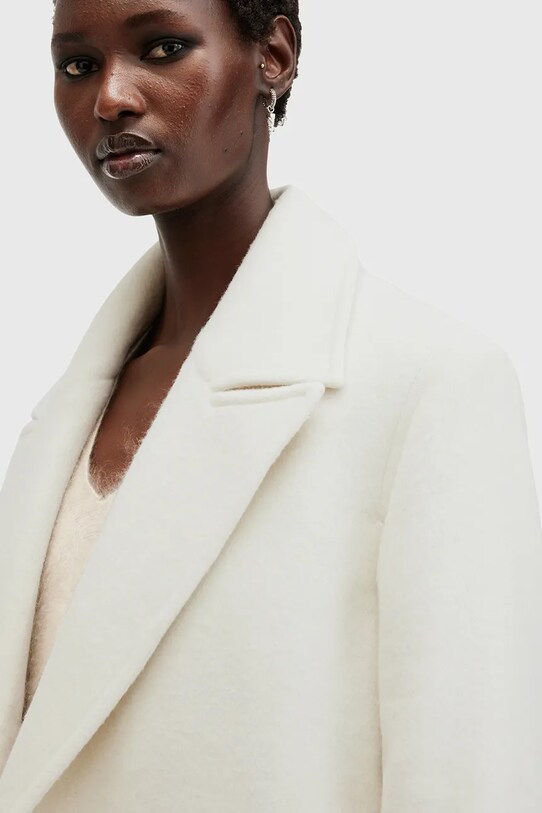 Одяг Пальто з домішкою вовни AllSaints MABEL COAT W006OZ білий