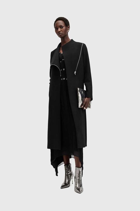 AllSaints płaszcz wełniany MARGOH COAT W009OB