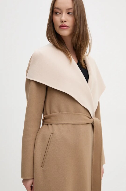 Вовняне пальто MACKAGE коричневий MAI.CN