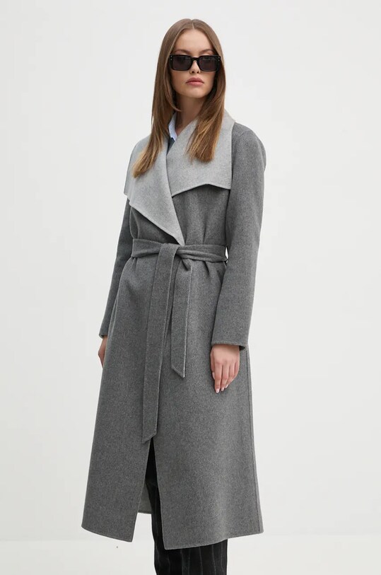 MACKAGE palton de lana necaptusit gri MAI.CN