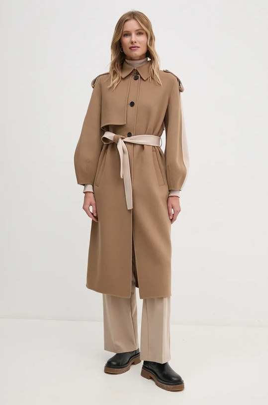 Vuneni kaput MACKAGE CEYLA bež AW25