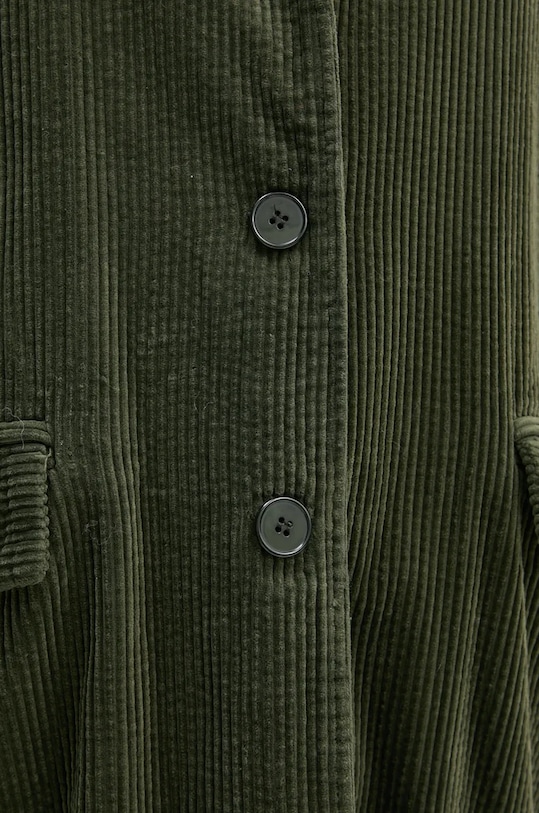 La Petite Française płaszcz sztruksowy PFMAJEUR PFMAJEUR zielony