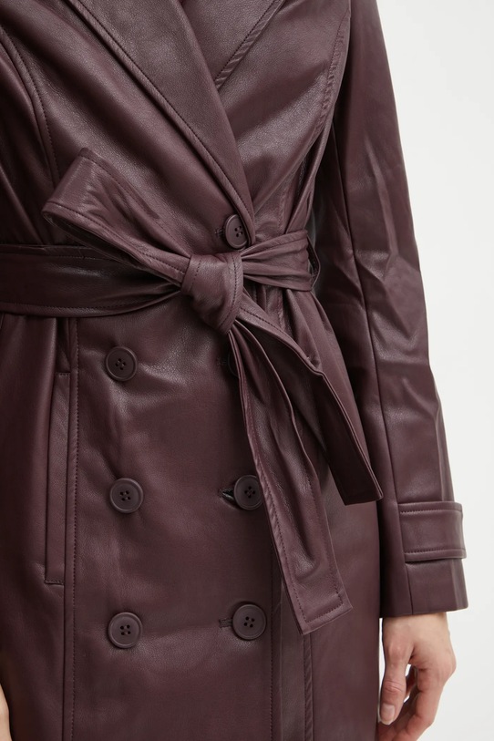 Kabát Bardot VEGAN LEATHER 59549JB burgundské
