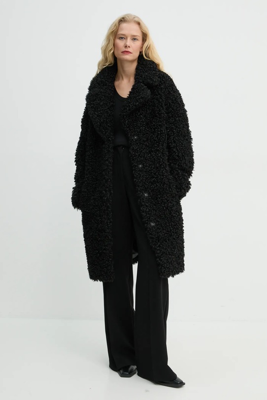 Stand Studio płaszcz Camille Cocoon Coat bez kaptura czarny 61137.9061