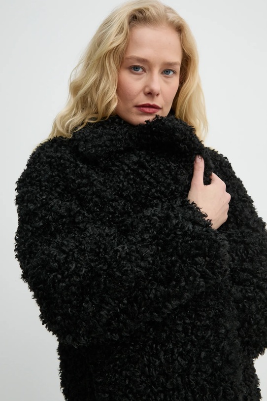 Stand Studio płaszcz Camille Cocoon Coat 61137.9061 czarny