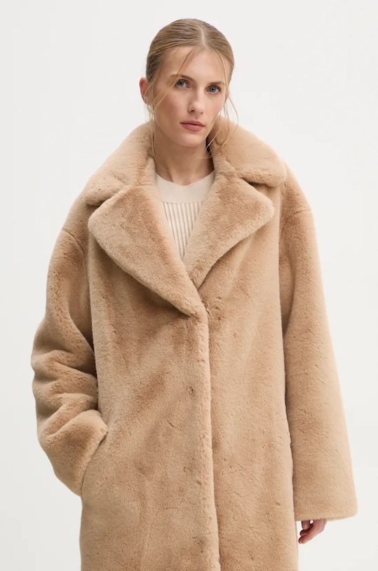 Stand Studio cappotto Camille Cocoon Coat 61137.9070 beige