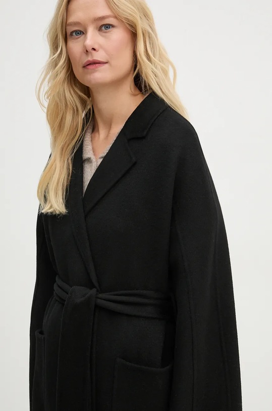 Stand Studio palton de lana Claudine Long Coat negru 61218.8550