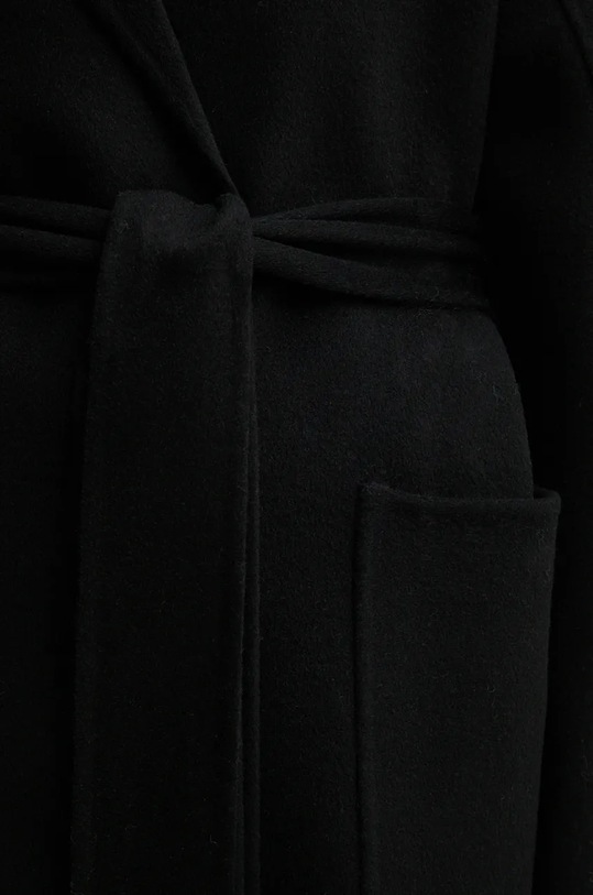 Stand Studio palton de lana Claudine Long Coat 61218.8550 negru