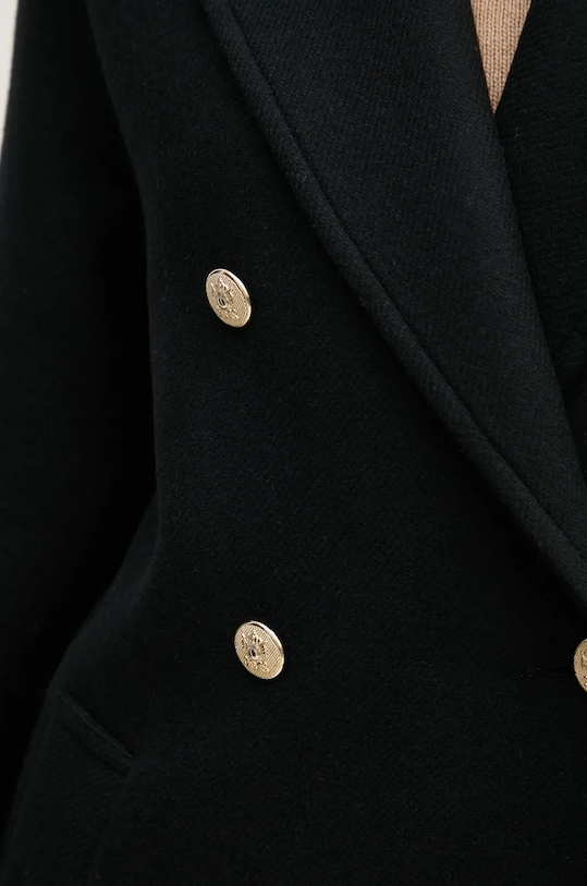 Vlněný kabát La Petite Française PFMARITIME PFMARITIME černá