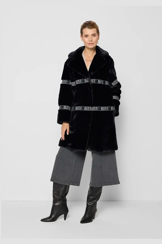 Odzież Bizuu płaszcz FLORENCE.CZARNY.AW24 czarny