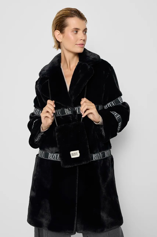 Bizuu płaszcz FLORENCE.CZARNY.AW24 czarny