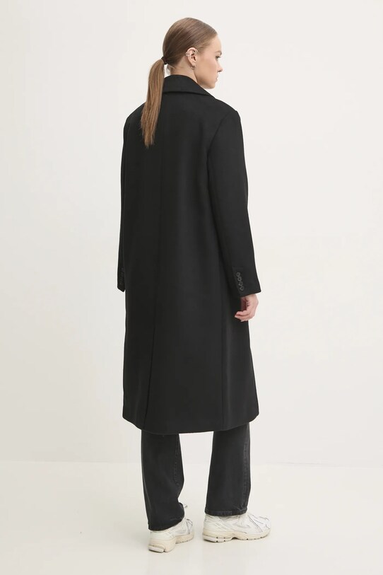 Îmbrăcăminte Abercrombie & Fitch palton de lana KI144.4240.900 negru