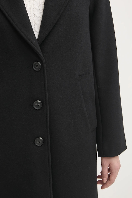 Abercrombie & Fitch gyapjúkabát KI144.4240.900 fekete