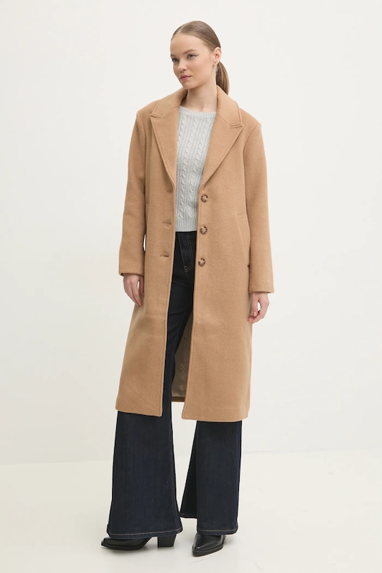 Abercrombie & Fitch palton de lana KI144.4244.400 maro AW24