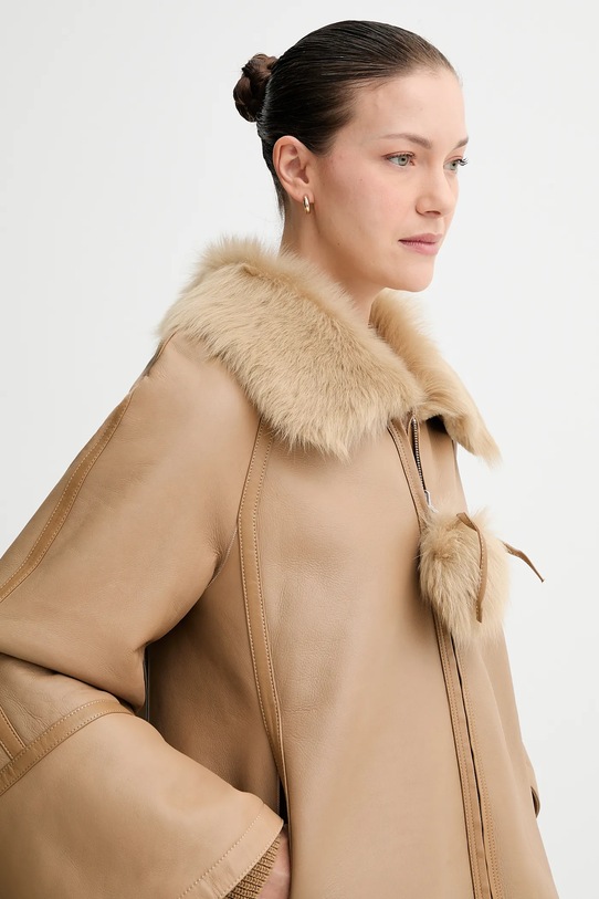 By Malene Birger kurtka skórzana dwustronna ODELLIES Q72585001