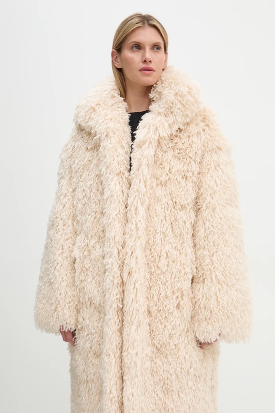 Nanushka coat KILAH beige NU24FWOW40271