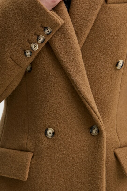 Nanushka wool coat PACEY NW24FWJK39976 brown