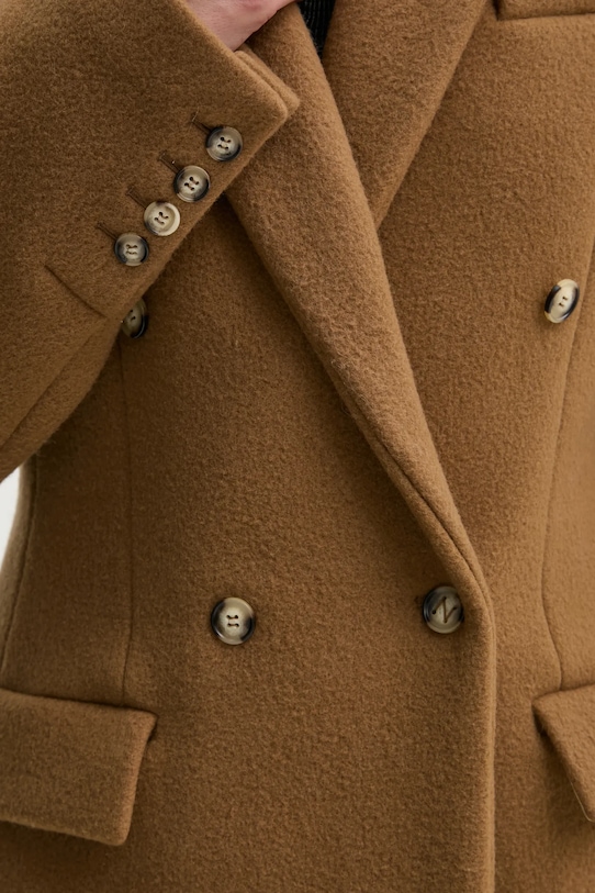 Вълнено палто Nanushka PACEY NW24FWJK39976 кафяв