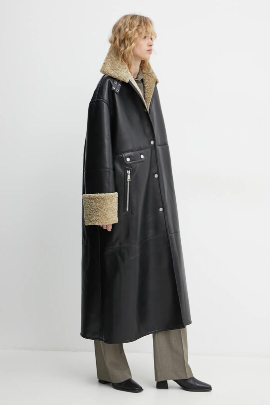 Одяг Пальто Nanushka LIESEL NW24FWOW38370 чорний